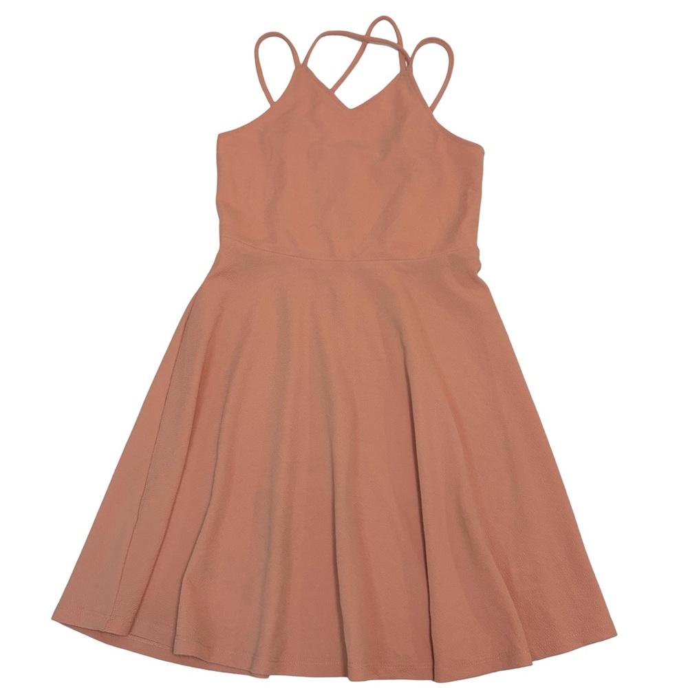 Zunie Girls Double-Strap Skater Graduation Dress